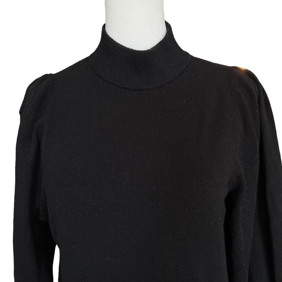 EXPRESS Mock Neck Puff Sleeve Sweater - Picture 3 of 6